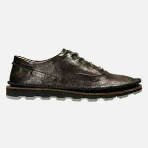 Clarks Black Iridescent Damara Ava Lace Up SZ 7.5